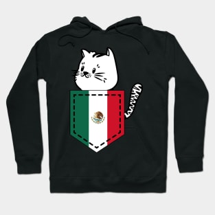 Patriotic Pocket Pussy - Cat Lover -  Mexican Patriot Hoodie